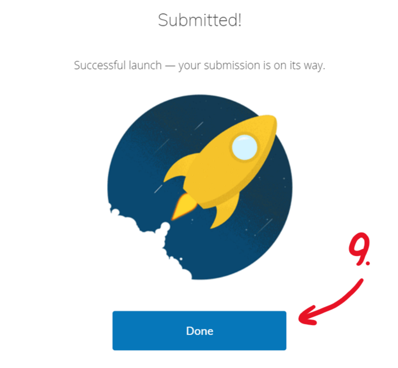 Submitted! Successful launch — your submission is on its way.